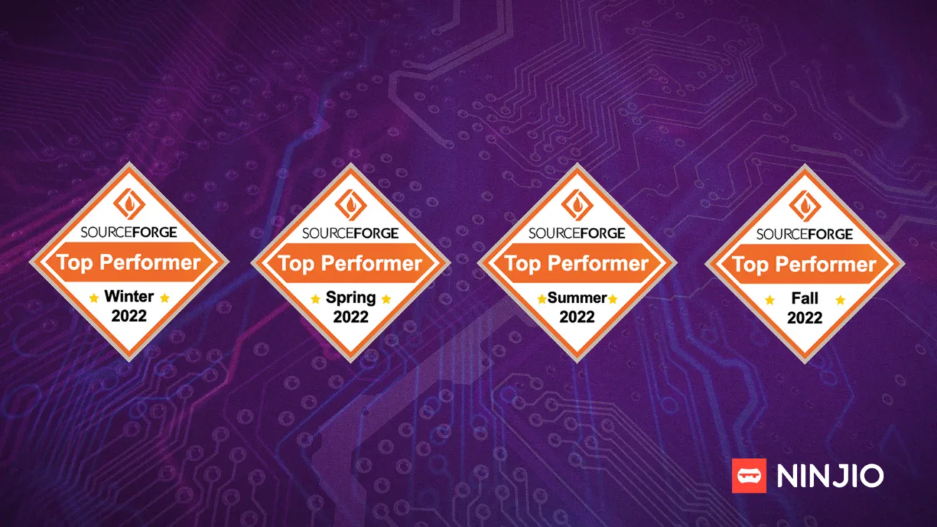 NINJIO wins SourceForge Top Performer Awards